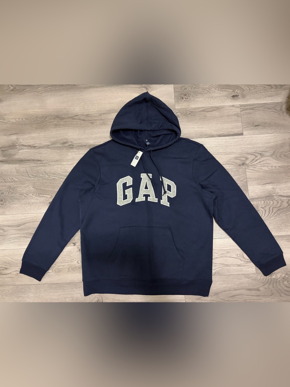 GAP Men's Dark Navy Pullover Hoodie with Logo